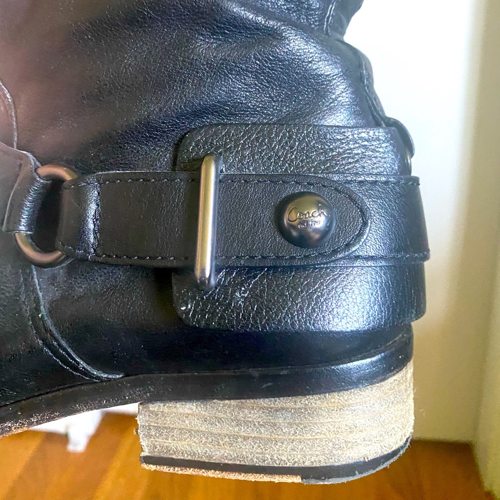 Coach Natale Black Riding Boots - Picture 6 of 8